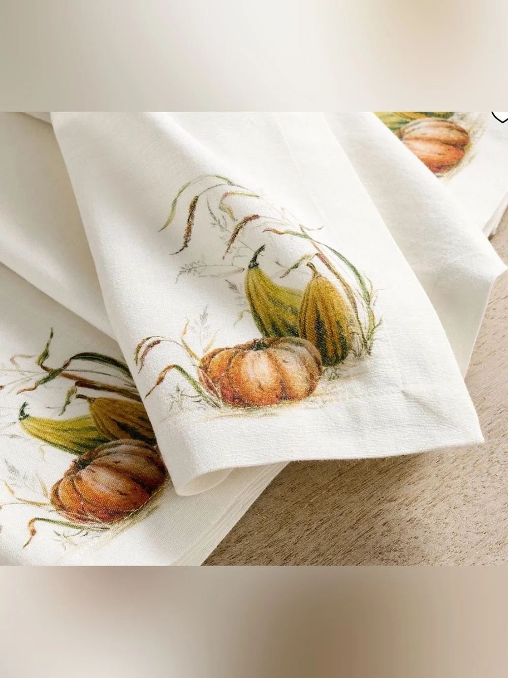 POTTERY BARN “BEDFORD HARVEST” TABLE RUNNER *SIZE: 18”X108” *4 NAPKINS *NWT 138.